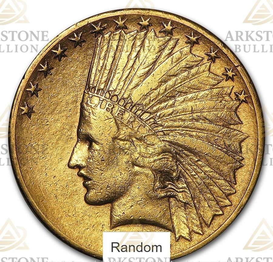 $10 Indian Head Eagle Gold Coin (Random Year)