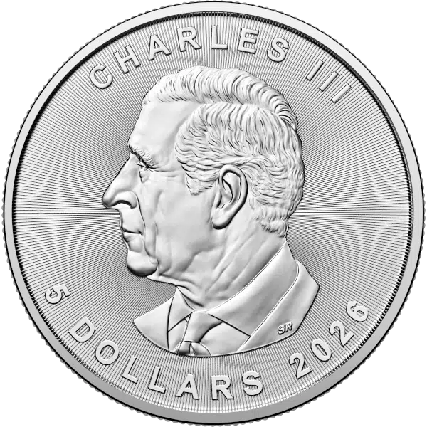 1 oz Canadian Silver Maple Leaf Coin 2026 (.999 Pure)