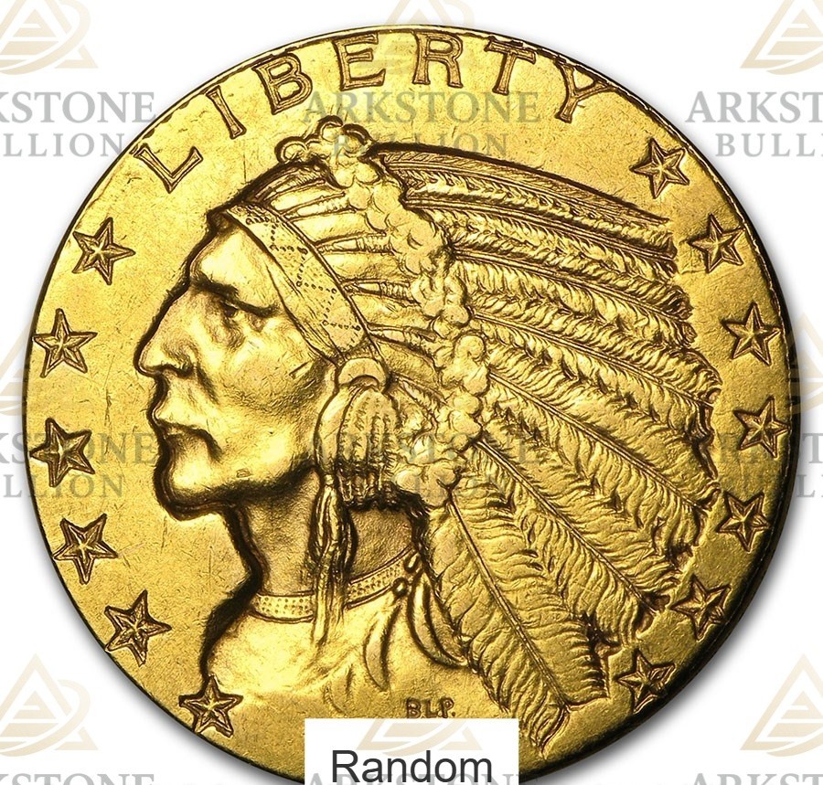 $5 Gold Indian Coin (Random Year)