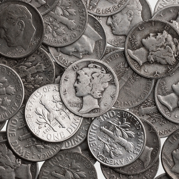 $1 Face Value Junk Silver Coin (Dimes)