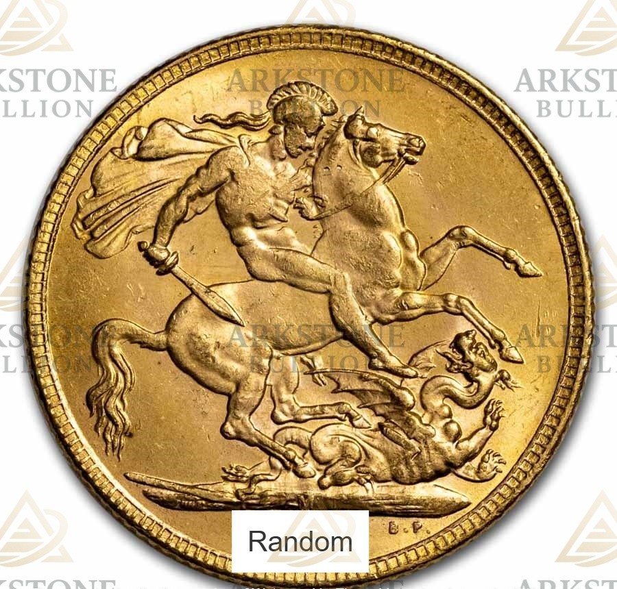 One Gold Sovereign Coin (Random Year)