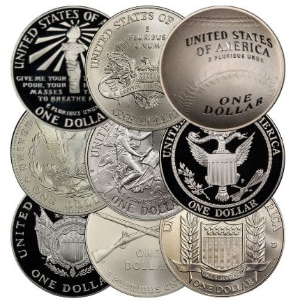 $1 FV Silver Commemorative Coins