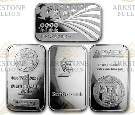 1 Oz Silver Bar – Random Design (.999 Pure) | ArkoEx