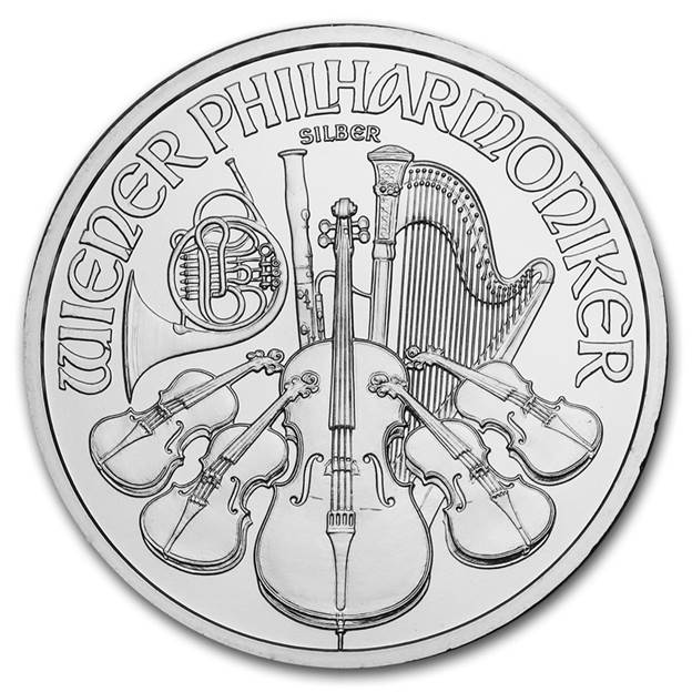 1 oz Silver Philharmonic Coin (Random Year)