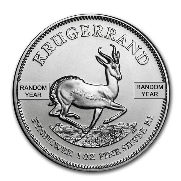 1 oz Silver Krugerrand Coin (Random Year)