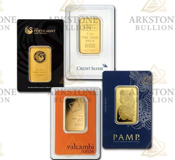 1 oz Gold Bar with Assay (Random Design)