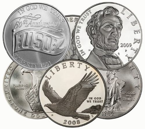 $1 FV Silver Commemorative Coins